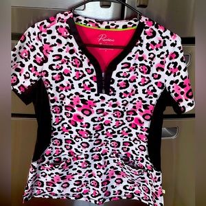 Scrub top healing hands size small